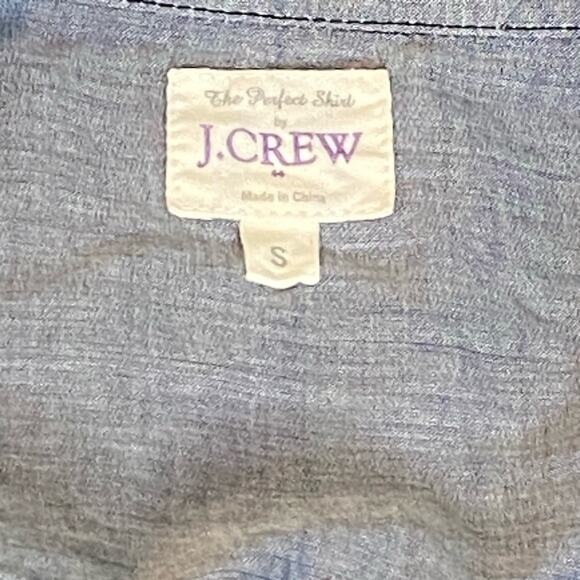 The Perfect Shirt by J.Crew - 100% Cotton Button Down with Front Patch Pockets S - Picture 6 of 7